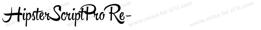 HipsterScriptPro Re字体转换